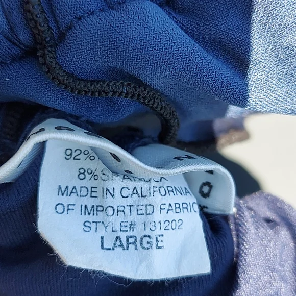 Robin Piccone Blue Ruffle String Bikini Top in Size Large - Picture 4 of 4